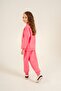 Girl's Embroidered Pink Long Sleeve Tracksuit Set Us2723-C-V1 - 6