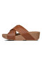 Lulu Cross Slide Sandals Leather For Womens - 2