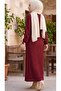 Belted Dress with Elastic Detail at the Ankle - 3