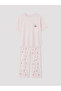 Lcw Young Pink Cherry Printed Women's Pajama Set - 5