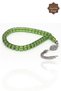 Green Drop Silver Tassel Wheel Cut Nefertite Stone Prayer Beads 201025706