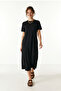 A-Line Summer Modal Dress Lub0005 Dark Anthracite - 2