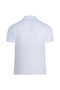 White Regular Fit 100% Cotton Polo Neck T-Shirt - 3