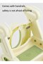 1 Plastic Potty Training Toilet Seat Ladder Step Stool Foldable Adjustable Height Soft Cushion Bathr - 7