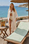 Tassel Design Cotton Beach Sarong Thin Textured Summer Pool Pareo - 8