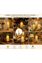 Flameless LED Candle Table Lamp with Glass Cover & Gold Base – Warm Flickering Decorative Light for Home and Office Decor - 4