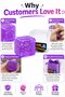 Cube Glitter Squishy Ball Sparkle Jelly Cube Stress Ball Squeezable Sensory Toy Solid Soft Squeeze Toy - 4