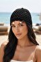 Beach Icon Premium Pearl Detailed Summer Knit Hat