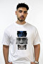 Kanye West_78 Design Printed Oversize White T-Shirt