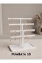 White Color Jewelry and 9-Piece Nail Polish Stand - 2