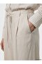 Lcw Modest Beige Modal Blend Women's Pleated Trousers - 3