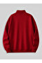 Men's Standing Collar Zippered Printed Oversized Sweatshirt - 2
