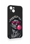 Pop David Patterned Silicone Case Compatible with iPhone 14 Plus/15 Plus - 3