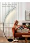Modern Arc Floor Lamp, Intelligent Remote Control with Adjustable Color Temperature, Brightness - 2