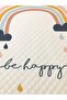 MİLROMA Rainbow Patterned Baby and Kids Printed Single Pique Set 160x230 White - 2