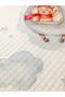 Helicopter Riding Teddy Bear Patterned Baby and Child Printed Single Pique Set 160 X 220 cm White - 2