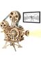 Vitascope 3D Wooden Puzzle Model Building Kit for Adults, Mechanical Film Projector DIY Craft - 3