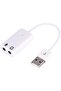 mrt shop كابل خارجي 7.1 USB لبطاقة الصوت مع محول ميكروفون 3.5 ملم 1181802 - 3