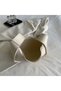 Women's PU Leather Shoulder Bag, Ladies Large Capacity Side Bag Carry Bag, Daily Commuter/Banquet/Party/Campus Handbag Tote Bags Clutch Bag Phone Bag Beach Bag for Girls/College Students(White - 8