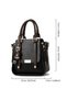 Women PU Shoulder Bag Crossbody Satchel Bag Tote Handbag, - 6