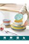Selene 12-Piece Dinnerware Set for 4 People, Pastel Porcelain Tableware Set - 4