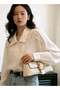 Bags for Ladies Crocodile Pattern Handbag for Daily Use Stylish Women Shoulder Bag with Inner Zipper Pocket and Front Gold Buckle Lightweight Crossbody for Work and Casual Outfits White - 4
