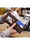 Men’s Slim Bifold Wallet – Premium Synthetic Leather, Minimalist Design, Multiple Card Slots, Metal Logo - 2