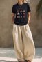 Unisex Oversized T-Shirt "Turkis Girl Motifs" Printed Black / White - 2