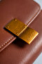 Coffee Genuine Leather Small Size Women's Card and Coin Wallet Lv910111 - 4