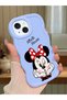 iPhone 13 Compatible Case Camera Protector Blue Silicone Couple Phone Case Cute Pattern