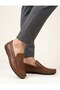 Men's Tan Leather Moccasin Comfortable Daily Casual Loafer Shoes - 4