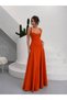 Women's Strappy Low-Cut Corset Lace-Up Long Stylish Evening Dress - 6