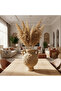 Beige Ceramic Amphora Vase 23 cm | Rustic Textured Double-Handle Decorative Vase for Home, Majlis & Event Styling - 2