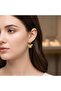 Butterfly Figured Stone Steel Women's Earrings (Gold and Silver) - 3