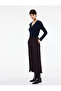 Crepe Fabric Cover Detailed Belted Pocketed Straight Short Wide Leg Trousers - 2