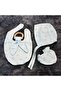 Baby Boy 10 Piece Muslin Hospital Set - 100% Organic Cotton - Blue - 8