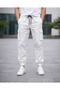 Men's Stone Lycra Cargo Pants with Elastic Waist and Cuffs