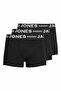 Men's Black2 Sense Trunks 3-Pack Noos Boxer