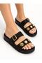 Women's Silvery Single Buckle Orthopedic Sole Daily Slippers - Non-Slip Slippers - 4
