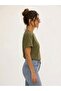 Short Sleeve Stone Printed Women's T-Shirt - 2