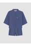 Vizyon New Season Shirt Collar Women's Shorts Pajama Set - 4