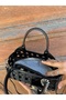 Women's Medium Size Knitted Detailed Adjustable Strap Luxury Hand and Shoulder Bag Shopper - 4