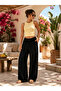 Linen Blend Loose Fit Pants Relaxed Fit