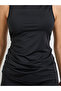 Black Sleeveless Mock Neck Maxi Dress - 4