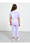 Girls Graphic Print Oversized T-Shirt and Leggings Set - 6