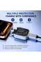 Smart Auto Stop Charging Adapter, Fast Charging, Overcharge Protection, Universal, Silver, Compact and Portable - 3