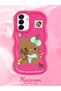 Samsung Galaxy A17 Compatible Case Camera Protector Red Silicone Couple Phone Case Kitty Pattern - 2