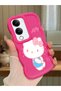 Vivo Y19S Gt 5g Compatible Case Camera Protector Red Silicone Couple Phone Case Kitty Pattern