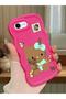 iPhone Se 2022 Compatible Case Camera Protector Red Silicone Couple Phone Case Kitty Pattern