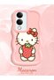 Vivo Y19 Compatible Case Camera Protector Pink Silicone Couple Phone Case Kitty Pattern - 2